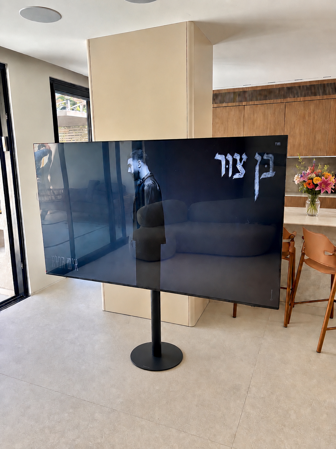עמוד נירוסטה קוטר 7.6 לטלוויזיה עד “98 – תמונה 2